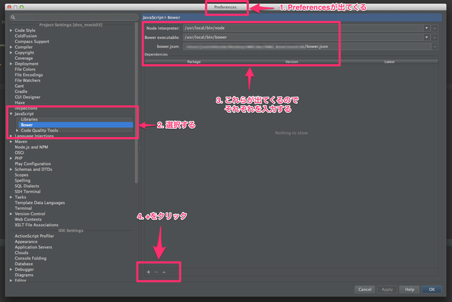 図4 - 「IntelliJ IDEA」でBowerを実行してみる