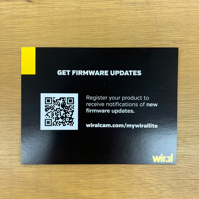 「Wiral LITE」 - GET FIRMWARE UPDATES