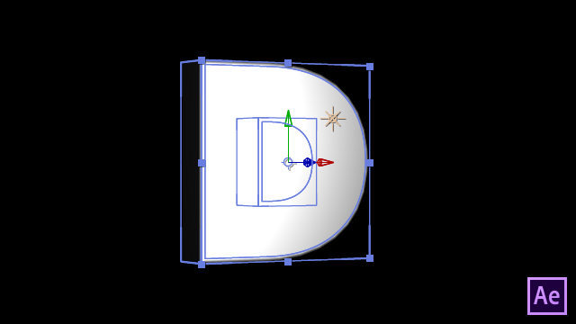 After Effects：「D」形状オプション