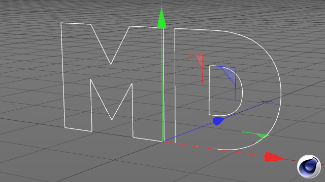 Cinema4D：MD入力センター揃えプレビュー