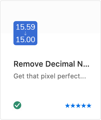 図形の端数を消し去る「Remove Decimal Numbers」