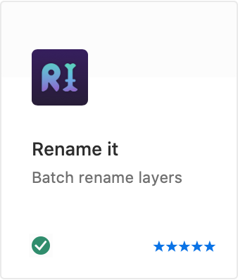 レイヤー名を一括で変更できる「Rename it」