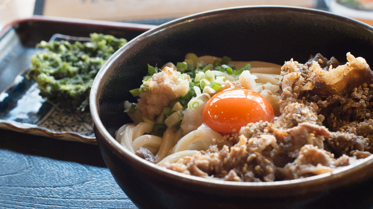 冷やし肉玉うどん